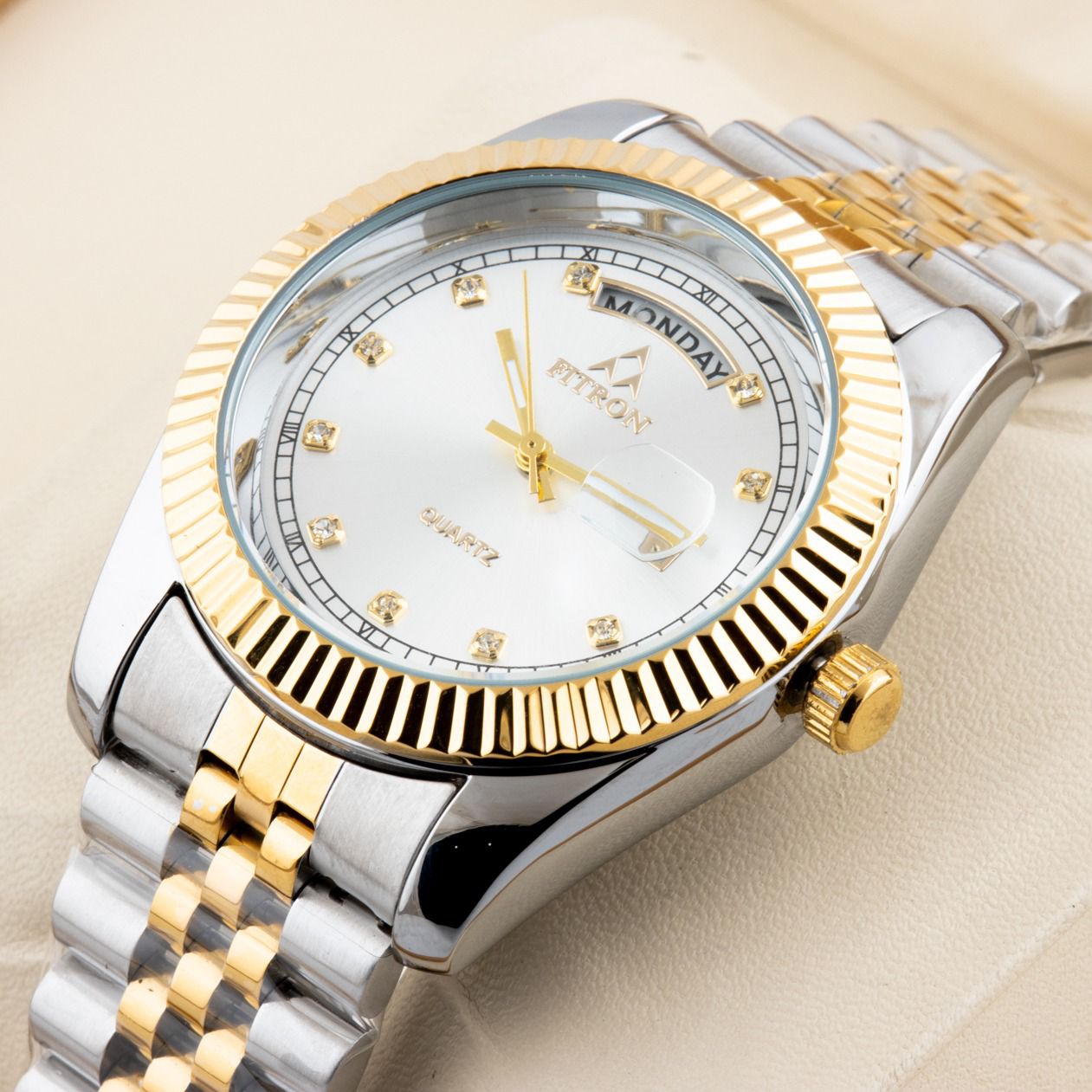 FITRN - 2 Tone -Day & Date-Stainless Steel-FR886